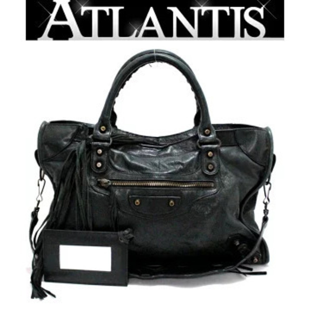 Balenciaga City Handbag Leather Black
